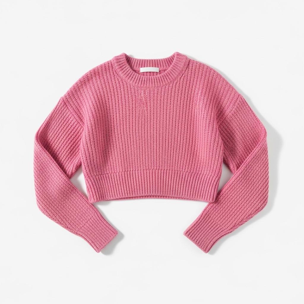 Trui roze crop