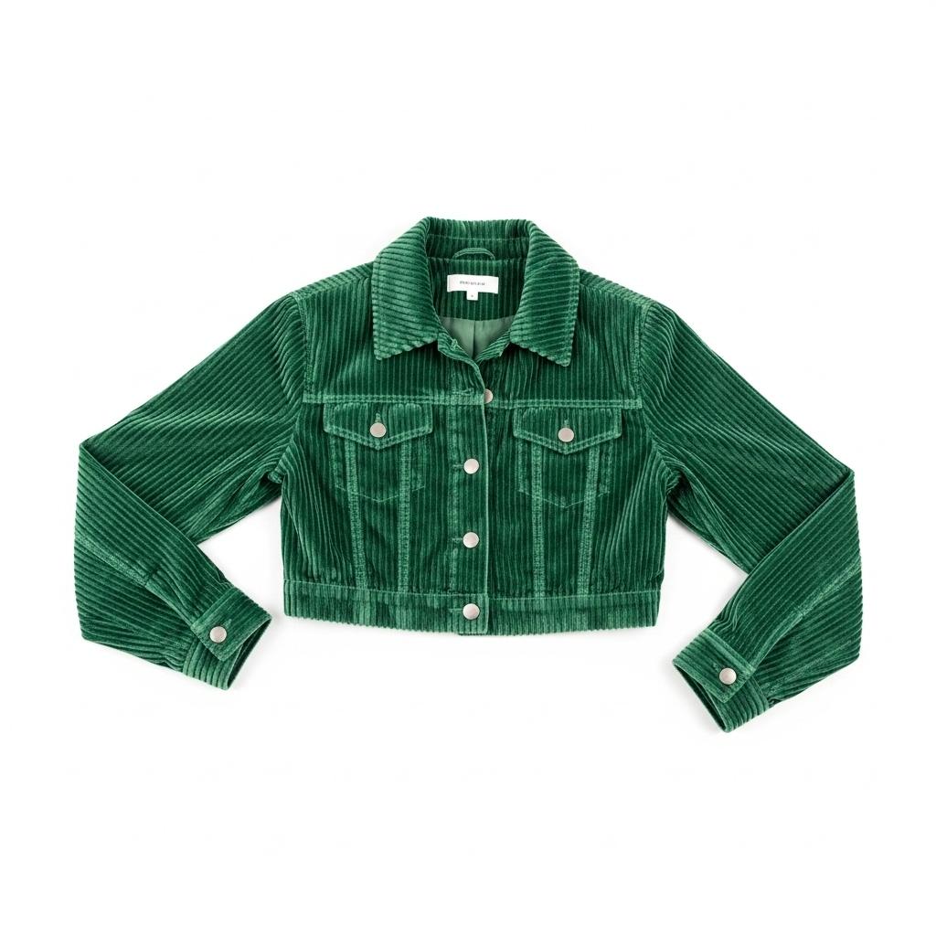 Jasje groen velvet