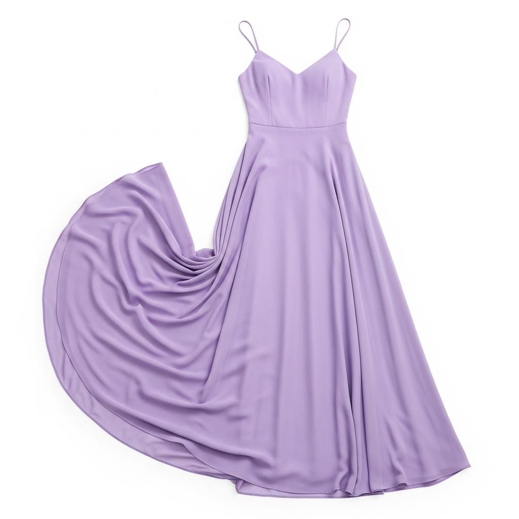 Jurk lila maxi