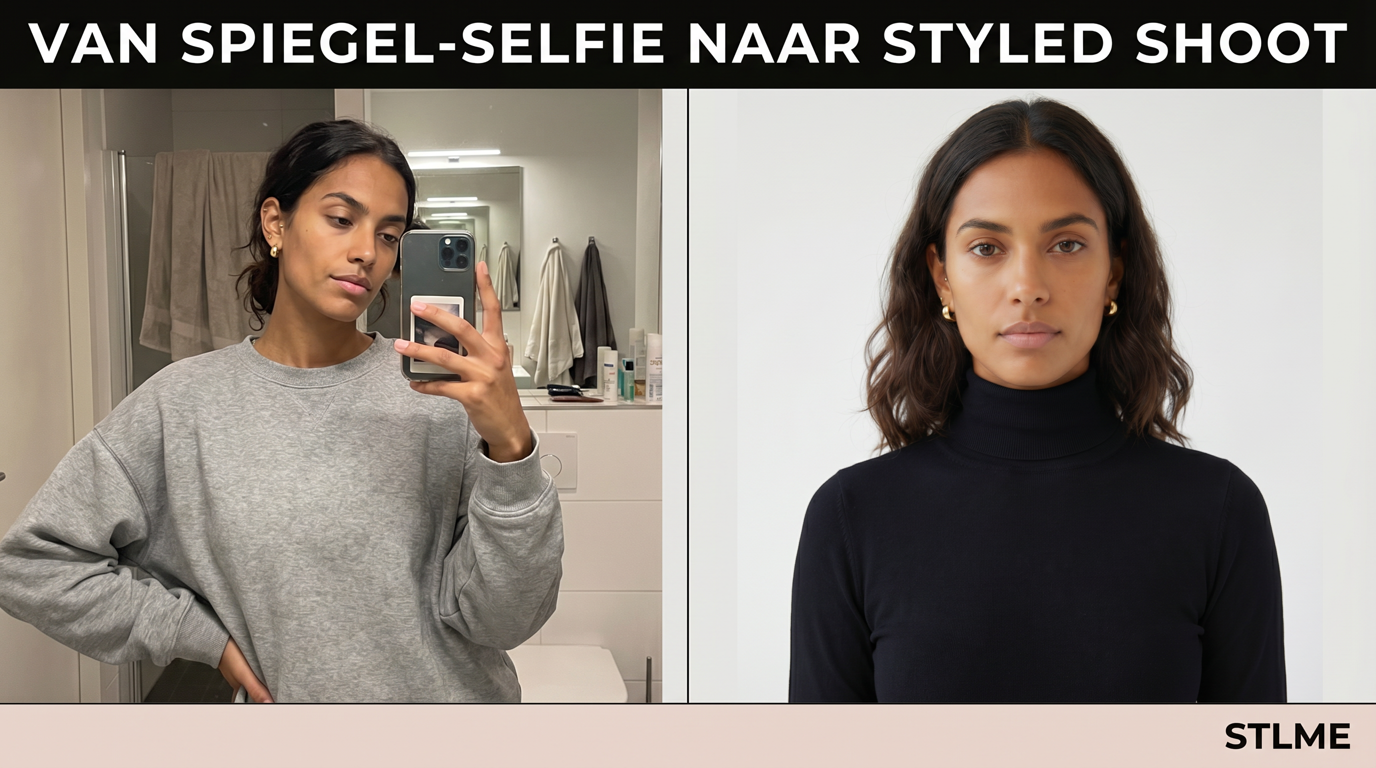 Van spiegel-selfie naar styled shoot